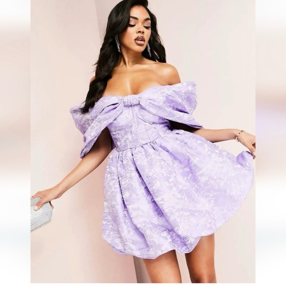 ASOS Strapless Lavender Dress
